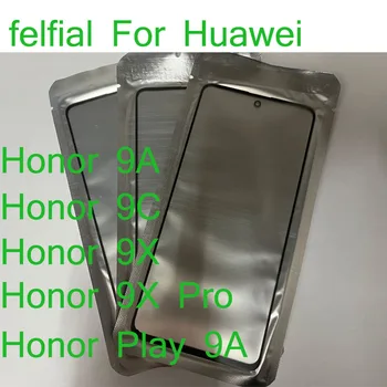 10vnt/Daug Priekiniai Stiklai+OCA LCD Išorinis Lęšis Huawei Honor 9C 9X Pro Žaisti 9A Jutiklinio Ekrano Skydelis