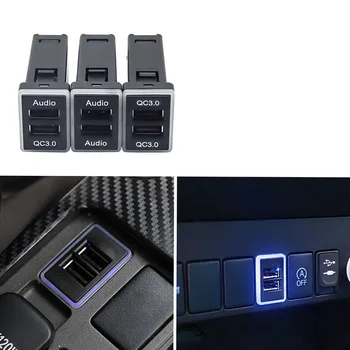 1pc Greitai Įkrauti Automobilių Įkroviklis Dual QC3.0 USB Sąsaja, Lizdas Greitai Automobilinis Įkroviklis Naudoti 
