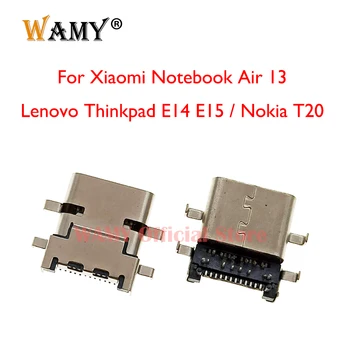 2-10vnt USB Įkrovimo Dokas Uosto Xiaomi Sąsiuvinis Air 13 / Lenovo Thinkpad E14 E15 / Nokia T20 Tipas-C DC Maitinimo Jungtis.