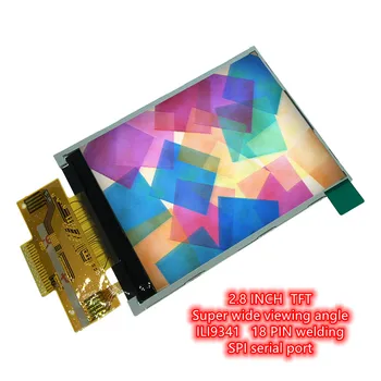 2.8 colių 18P SPI TFT LCD Suvirinimo Ekranas Touch panel ILI9341 Ratai IC 240*320 bent 4 IO ratai Super plataus matymo kampas