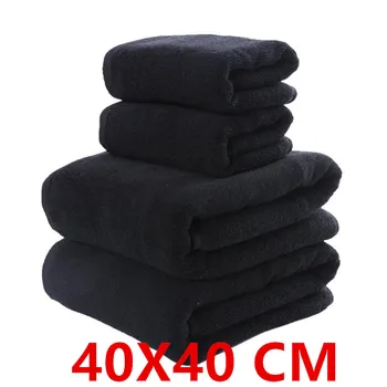 3 /2vnt 40x40 cm multi-surface mikropluošto valymo šluostės, juoda aukštos kokybės mikropluošto rankšluostis,skirtas valyti stiklo,virtuvė,vonios kambarys
