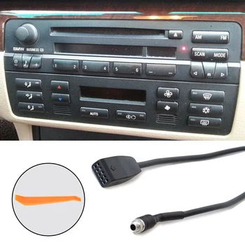 3.5 mm Automobilį AUX-In Įvestis Sąsajos Adapteris MP3, Radijas, Kabelinė BMW E39 E53 X5 E46 AUX Įvesties Režimas Kabelis