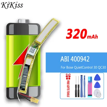 320mAh KiKiss ABI400942 ABI-400942 PA-BS30 Baterija BOSE QC30, QuietComfort 30, QuietControl 30 Baterijas