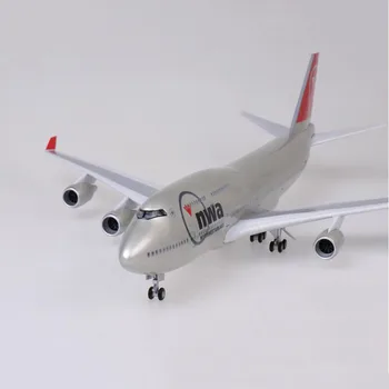 47CM B747 Modelis nwa šiaurės Vakarų oro bendrovių Važiuoklės Ratai Žibintai Dervos Orlaivių Plokštumos, Kolekcines, Žaislų dovana