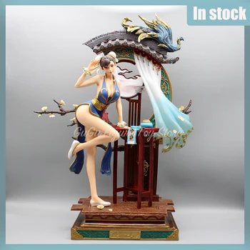 48cm Gatvės Kovotojų Chun Li Pav Seksualus Statula Anime Duomenys Veiksmo Figūrėlė Pvc Kolekcines Modelis Stalo Dekoravimas Žaislus Dovana
