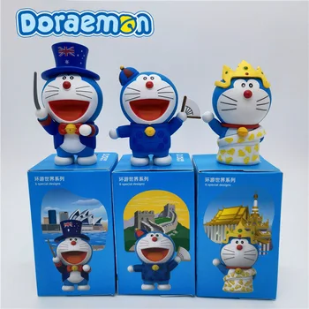 8cm 6 Stilius Kawaii Doraemon Pvc Modelis Darbalaukio Papuošalai Veiksmų Skaičius, Surinkimo Mielas Lėlės, Žaislai, Gimtadienio Dovanos Vaikams