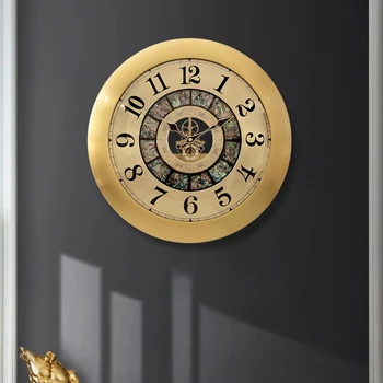 Aukso Prabangus Laikrodis Sienos Tyli Naujas Minimalistinis Kvarco Estetinės Sieninis Laikrodis Originalus Meno Romėniškais Skaitmenimis Šiuolaikinės Siųsti Namų Projektavimas