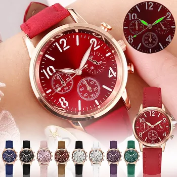 Aukštos Kokybės Šviesos Laikrodžiai Moterims Derliaus Šviesos Žymiklį Laikrodžių Odinės Apyrankės Moteris Žiūrėti Prabangius Kvarcas Žiūrėti часы