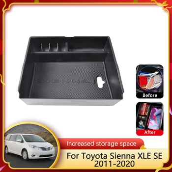 Automobilių Saugojimo Dėžutė Toyota Sienna Priedai XLE SE XL30 2011~2020 Automobilių Konsolė Porankiu Lauke Organizatorius Auto Priedai