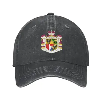 Custom Medvilnės herbas Lichtenšteinas Beisbolo kepuraitę nuo Saulės Apsaugą, Moterų ir Vyrų Reguliuojamas Tėtis Skrybėlę Rudenį