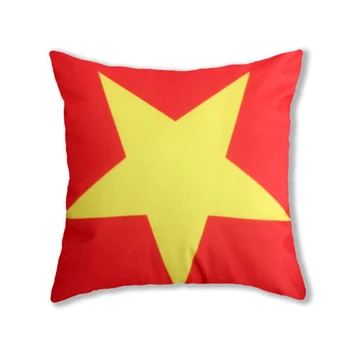Didysis išpardavimas Ryškių Spalvų Geltonos Žvaigždės vėliavos pagalvę pakiš jungtinės karalystės vėliavos Pagalvės užvalkalą UKC atveju Iš Dangtis