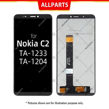 Ekranas Nokia C2 LCD Jutiklinis Ekranas skaitmeninis keitiklis Pakeisti TA-1233 / TA-1204