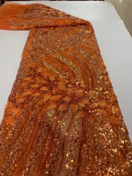 Europa ir Jungtinės amerikos valstijos high-end granulių audinio tiulio, nėrinių audinys, išskirtinį granulių china vestuvių suknelė audinio 5 metrų