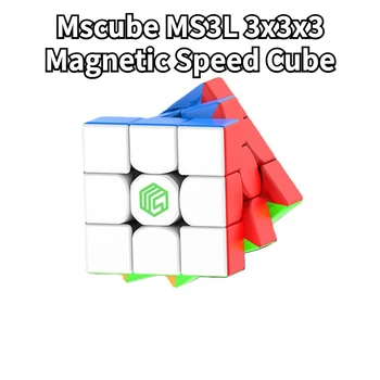 [Funcube] Mscube MS3L 3x3x3 Magnetinio Greitis Kubo Profesinės Anti-Stresas Žaislai Sklandžiai kubo Vaikų Dėlionės Žaidimas