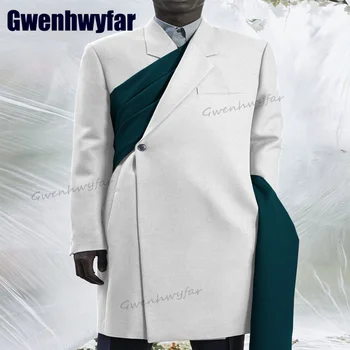 Gwenhwyfar Stilingi vyriški Drabužiai Žingsniu Atvartas Visiškai Vyrų Kostiumas Vestuvių Suknelės Vyrų Drabužius 2 Vnt Vyrų Socialinės Kostiumas（Striukė+Kelnės）