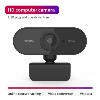 HD Kamera 1080P, Mini Kompiuteris PC WebCamera su Mikrofonu Pasukti Kameras-Live Transliacijos Vaizdo skambučius Konferencijos Darbą