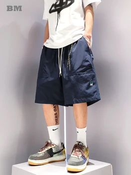 Japonijos Streetwear Vasaros Prarasti Madingi Šortai Korėjos Hip-Hop Sweatpants Krepšinio Sporto Baggy Atsitiktinis Šortai Vyrams, Drabužiai