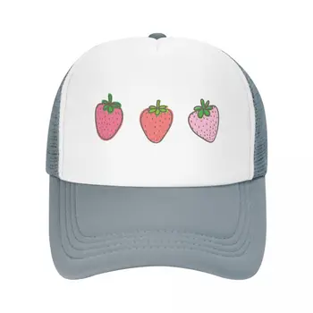 Kotedžas core estetinės braškių Beisbolo kepuraitę šalies skrybėlės, vasaros skrybėlės vyriškos Kepurės Moterims