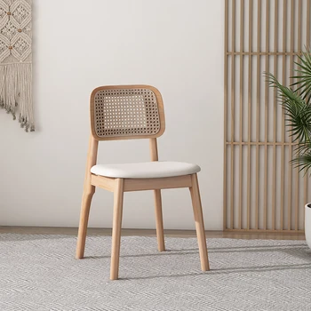 Medienos Dizainerio Kėdė Valgomasis Vytelių Kavinė Atgal Paramos Kambarį Kėdės Atsipalaiduoti Sedie Vidurio Amžiaus Modernūs Baldai WXH35XP