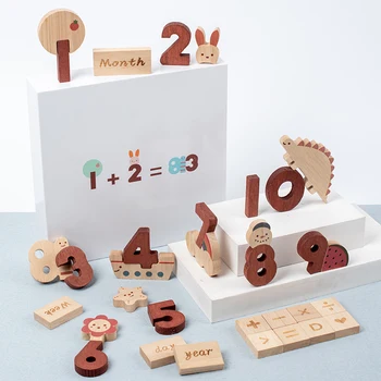 Mediniai Matematika, Daugyba Valdybos Montessori Vaikų Skaičiavimo Žaislas Švietimo Dauginimo Stalo Žaidimas, Medinės Matematikos Blokai