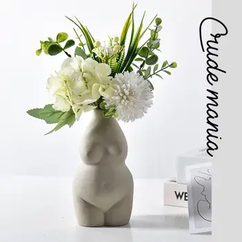 Moterų Kūno Meno, Keramikos Namų Stalo Dekoratyviniai Augalai, Gėlių Puodą Vaza Sodinamoji Namų Dekoro 2021