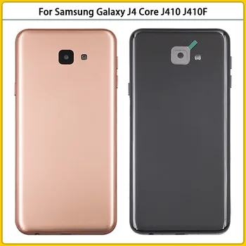 Naujas Samsung Galaxy J4 Core J410 J410F SM-J410F/DS Plasti Baterijos, Galinio Dangtelio J410 Galinių Durelių Būsto Atveju Su Objektyvo Pakeisti