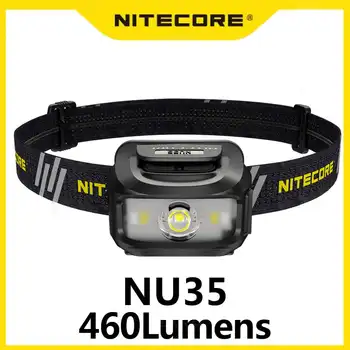 NITECORE NU35 460 liumenų didelės ištvermės žibintai, pats produktas yra baterijos indikatorius