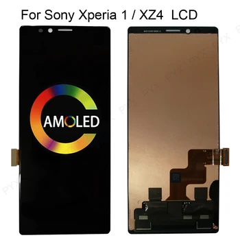 No Burn 6.5 colių LCD Sony XZ4 LCD Ekranas Jutiklinis Ekranas skaitmeninis keitiklis Asamblėjos Sony Xperia 1 LCD J8110 J8170 J9110 Pakeisti