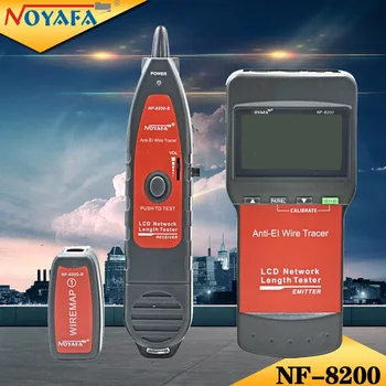 NOYAFA NF-8200 Lan Testeris RJ11 RJ45 Kabelių tracker Tinklo Kabelių Testeris Su LCD Ekranu Telefono Laido Tracker Bandomųjų Ethernet