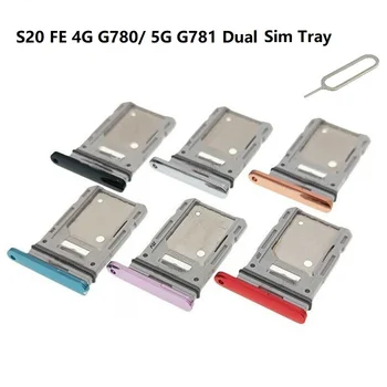 OEM Samsung Galaxy S20 FE 4G G780/ 5G G781 Dual SIM Card Tray Laikiklis + Eject Pin