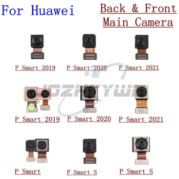 Originalus Atgal Nekilnojamojo Pagrindinis Ir Priekyje Atsukta Kamera Modulis Jutiklis Flex Kabelis Huawei P Smart S. 2019 M. 2020 M. 2021 M Atsarginės Dalys