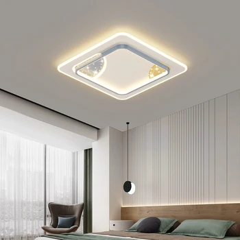 Paprasta, Modernios LED Lubų Šviesos, Miegamojo Tyrimas Kambarį Aikštėje Lubų Lempa Pritemdomi Luminaria Blizgesio Plafonnier Salonai