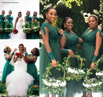 Pietų Afrikos Bridesmaid Dresses 2019 Linijos Vasarą Šalies Sodas Vestuves Svečias Tarnaitė Garbės Chalatai, Plius Dydis Užsakymą