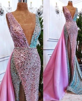 Ponios Vakarinę Suknelę China Dirželiai V Kaklo Vakarinę Suknelę Ilgas Elegantiškas Vestuves Suknelė Undinė 2023 Prom