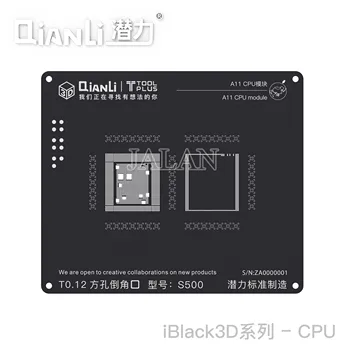 Qianli 3D CPU Reballing Trafaretas Rinkiniai A7 A8 A9 A10 A11 A12 CPU IC BGA Lustai Plokštė Litavimas, Remontas