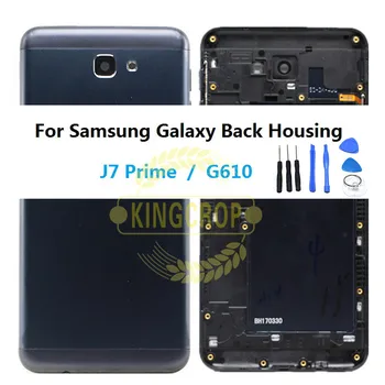 Samsung Galaxy J7 Premjero G610F G610 Atgal Baterijos Dangtelis Durys Galinis Stiklas, Korpusas Case For SAMSUNG j7 premjero G610 Baterijos Dangtelis