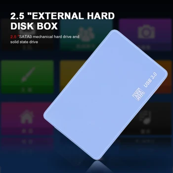 SATA Su USB3.0 HDD Dėžutės Suderinama su windows XP/win7/win8/win10 2.5 Hard Disk Atveju Didelės Spartos Priemonė-Nemokamai SSD Išorės Saugojimo