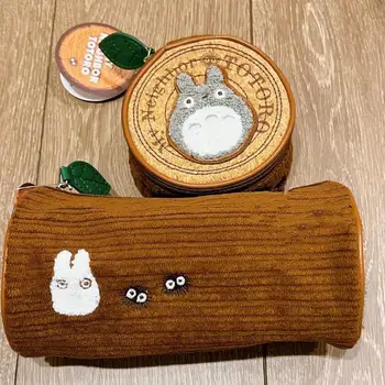 Totoro Prabangus Laikymo Maišelis Kawaii, Japonija Aplink Filmas Penholder ir Piniginės Animacinių filmų Multi-Funkcija Saugojimo Krepšys