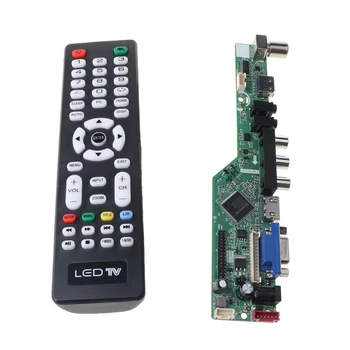 Universalus LCD Valdiklis Valdybos Sprendimo TV Plokštė VGA/AV/TV/USB Sąsaja Vairuotojo Lenta 10166