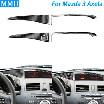 Už Mazda 3 Axela 2010-2013 Anglies Pluošto Prietaisų Skydelio Centre Ekranas Ekrano Skydelio Dangtelį Dekoratyvinis Automobilio Interjero Lipdukas