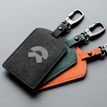 Už NINE kortelės, raktų rinkinys, ES6 EB6 ES8 ET7 automobilio raktas maišelį NFC kortelę nustatyti apversti kailio aukštos kokybės shell sagtis Priedai