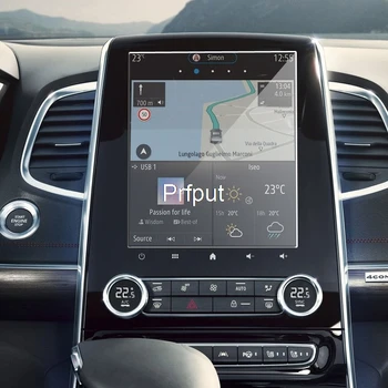 Už Renault Espace 2014-2020 M. Automobilių GPS navigacijos kino ekranu Grūdintas stiklas, apsauginė plėvelė Anti-scratch Plėvele Priedai