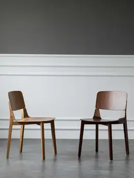 Valgomojo Kėdė Dizaineris Home Hotel Kėdė Laisvalaikio Šiaurės Šalių Šiuolaikinio Minimalistinio Medžio Masyvo Atlošas Medinė Kėdė