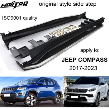 Veikia valdybos Pedalai pusėje žingsnis baras Jeep Compass 2017 2018 2019 2020 2021 2022 2023,nekilnojamojo ISO9001 kokybės,gali apkrova 250kg