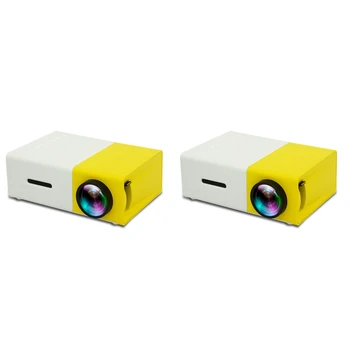 YG300 Pro LED Mini Projektorius Palaikoma HDMI-USB AV TF Portable Home Media Player ES Plug
