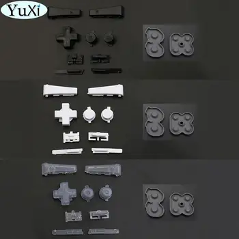 YuXi Už Nintend GameBoy Silikono Gumos Padas Laidžios Mygtuką GBM L R A B D-Pad Klaviatūros mygtukai
