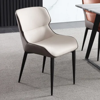 Šiaurės geležies valgomojo kėdės namuose, modernus minimalistinio valgomojo kėdė šviesos prabangių kėdžių gamintojas didmeninės italijos minimalistinio stiliaus